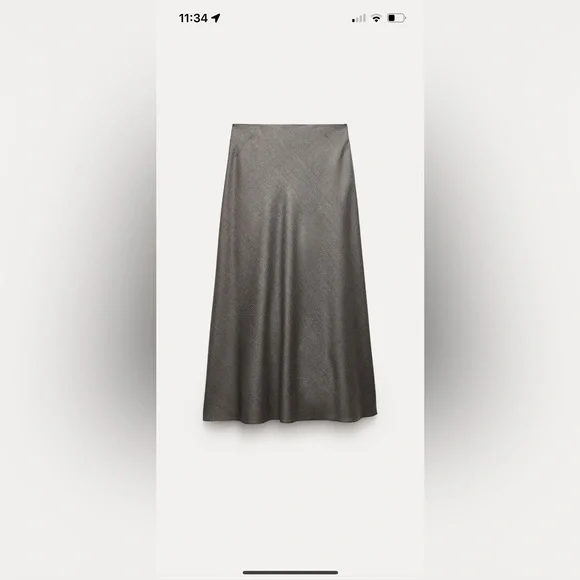 Zara wool bias skirt ZW collection - Picture 6 of 13